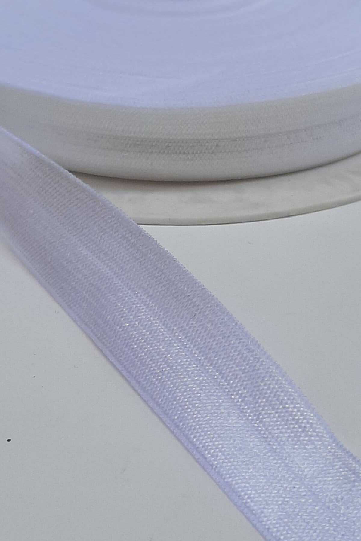 Beyaz Lastikli Saç Bandı 1,5cm , Bebe Bandası